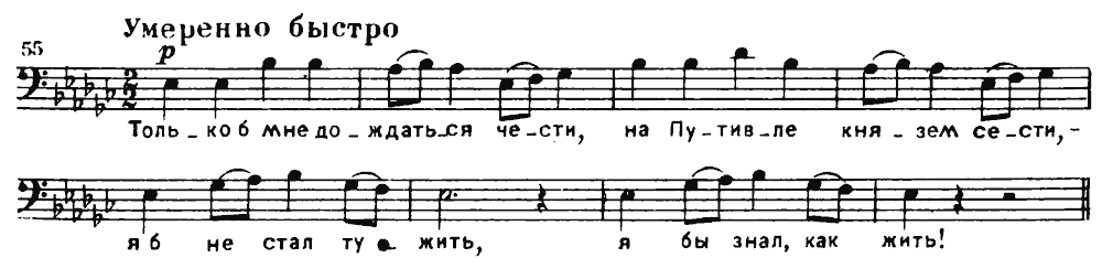 Prince Igor (Galitsky’s Song) score