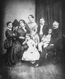 8-year-old Pyotr Tchaikovsky (left) with his family