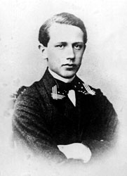 Pyotr Ilyich Tchaikovsky as a clerk in the Justice Ministry, 1860.