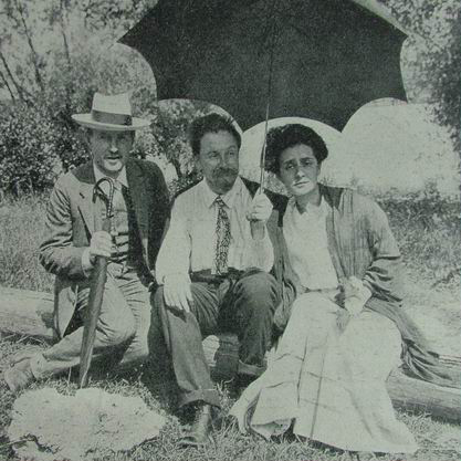 Leonid Sabaneev, Alexander Scriabin and Tatyana Schlözer, summer 1912