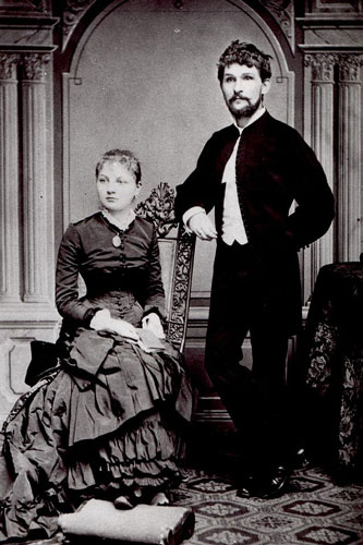 Janáček with his wife Zdenka, in 1881