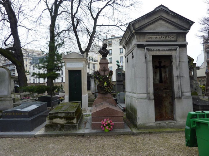 The tomb of Jacques Offenbach in Montmartre Cemetery
