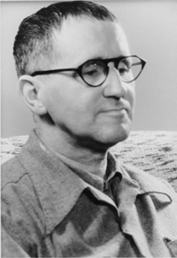 Berthold Brecht (February 10, 1898 – August 14,1956) was a German theatre practitioner, playwright, and poet