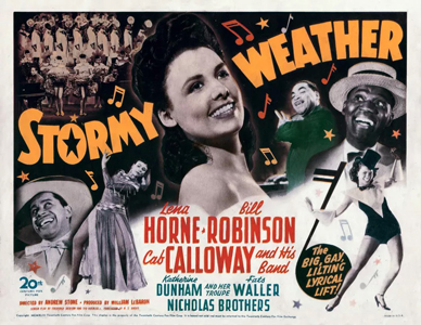 Title lobby card from the movie 'Stormy Weather' (20th Century Fox).  John D. Kisch